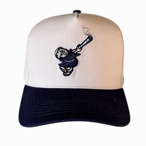 Banned Wagon San Diego Padres Fried Friars Cream & Navy A-Frame Snapback Hat